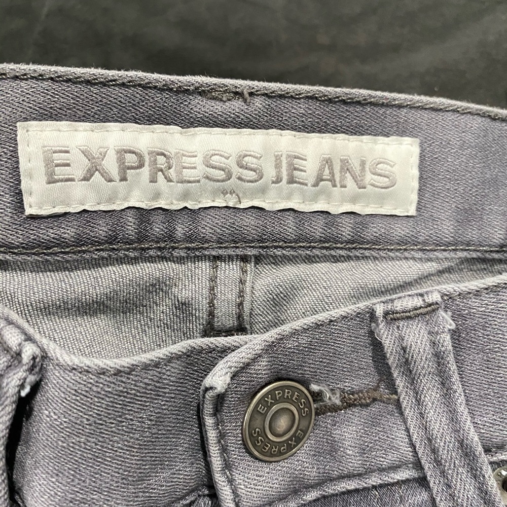 Men light grey Alec super skinny jeans Express